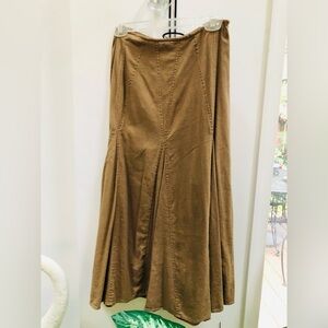 White Stag Flared Camel Colored Skirt, Great with Boots